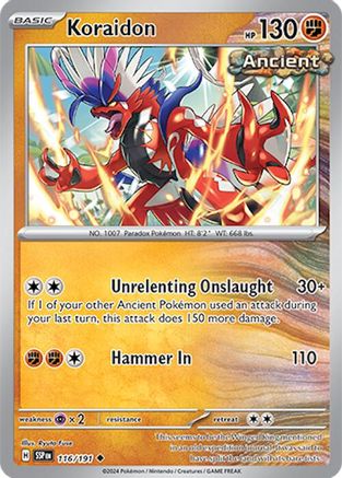 Koraidon (116/191) [Scarlet & Violet: Surging Sparks] | Eastridge Sports Cards & Games