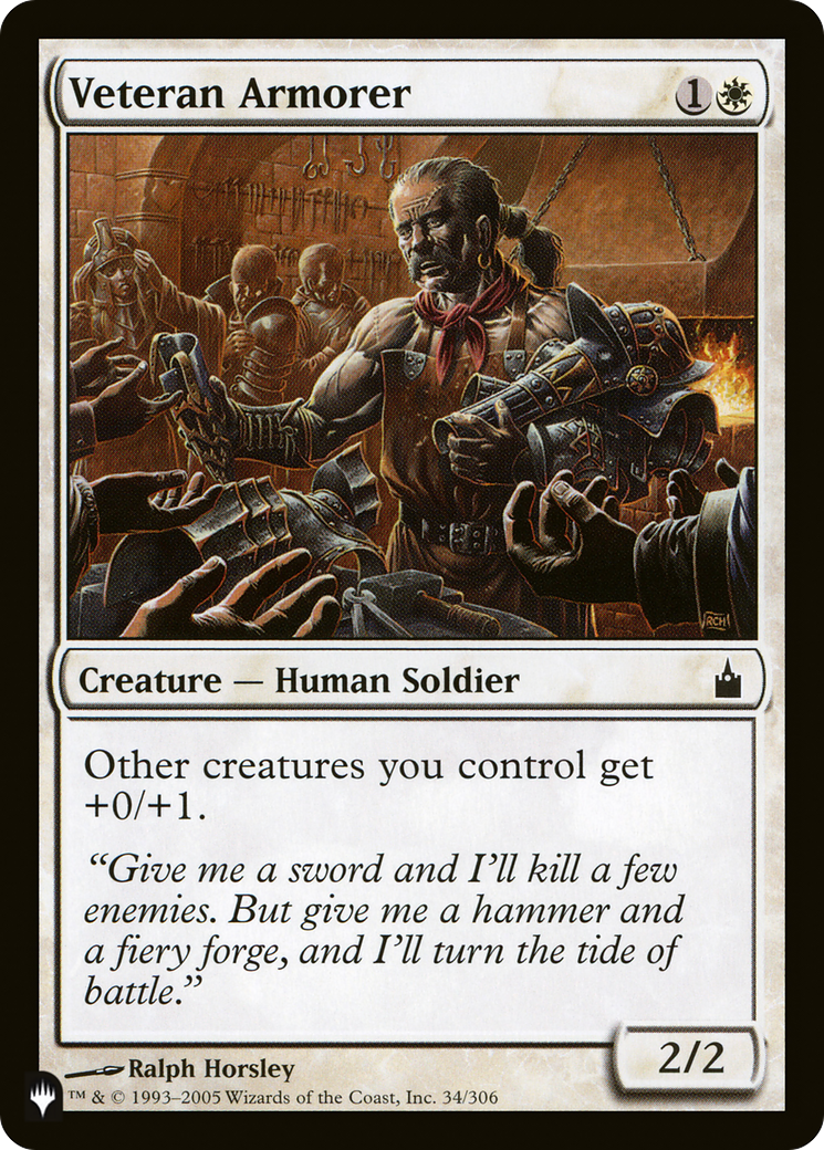 Veteran Armorer [The List] | Eastridge Sports Cards & Games