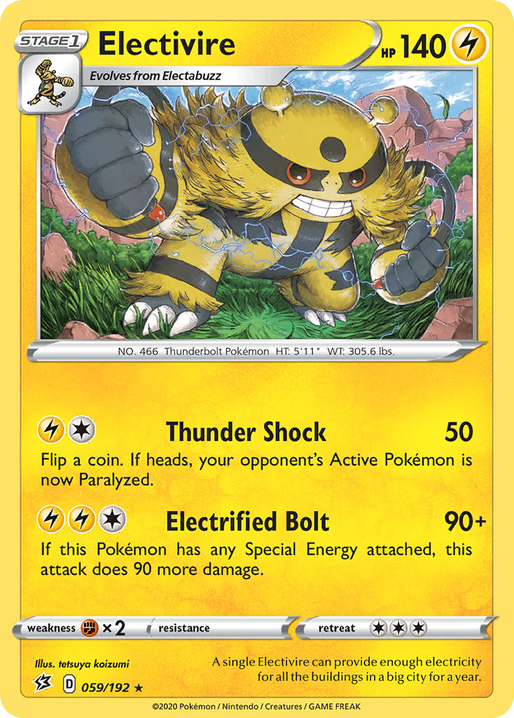 Electivire (059/192) [Sword & Shield: Rebel Clash] | Eastridge Sports Cards & Games