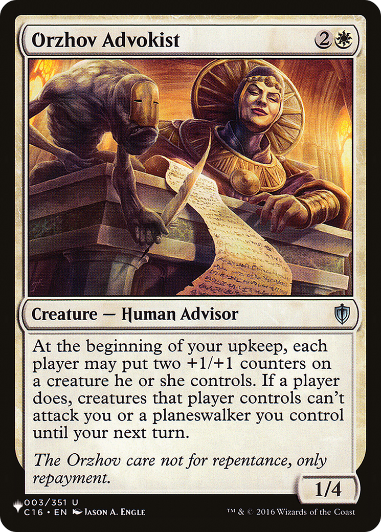 Orzhov Advokist [The List] | Eastridge Sports Cards & Games