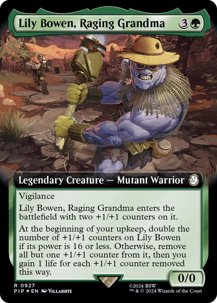 Lily Bowen, Raging Grandma (Extended Art) (Surge Foil) [Fallout] | Eastridge Sports Cards & Games