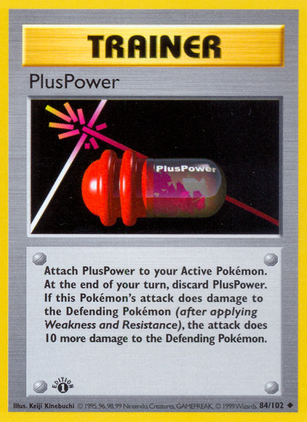 PlusPower (84/102) (Shadowless) [Base Set 1st Edition] | Eastridge Sports Cards & Games
