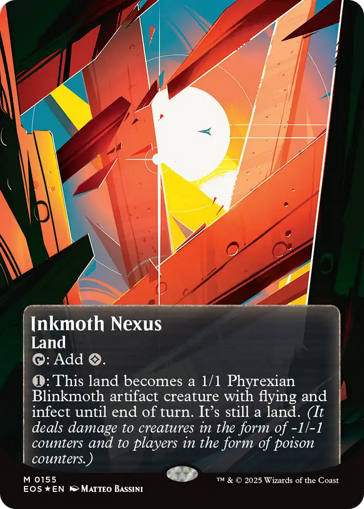 Inkmoth Nexus (0155) (Borderless) (Galaxy Foil) [Edge of Eternities: Stellar Sights] | Eastridge Sports Cards & Games