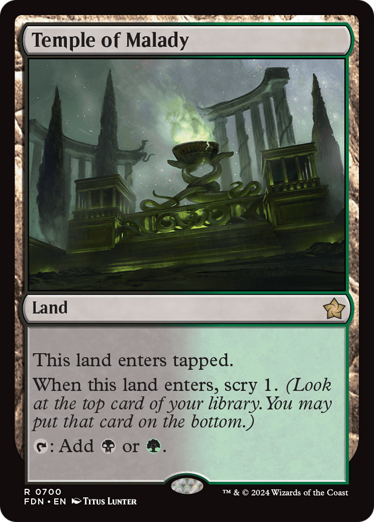 Temple of Malady [Foundations] | Eastridge Sports Cards & Games