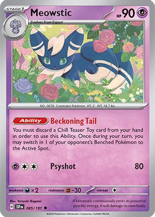 Meowstic (085/191) [Scarlet & Violet: Surging Sparks] | Eastridge Sports Cards & Games