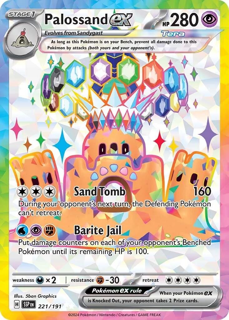 Palossand ex (221/191) [Scarlet & Violet: Surging Sparks] | Eastridge Sports Cards & Games