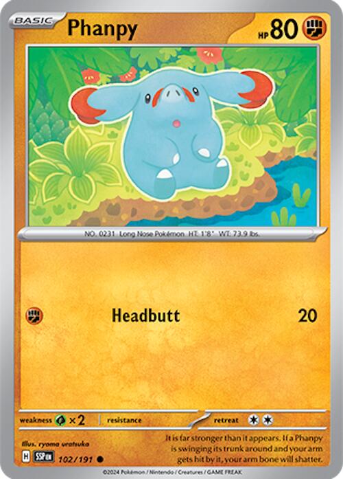 Phanpy (102/191) [Scarlet & Violet: Surging Sparks] | Eastridge Sports Cards & Games