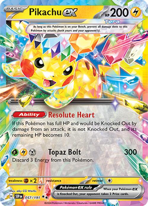 Pikachu ex (057/191) [Scarlet & Violet: Surging Sparks] | Eastridge Sports Cards & Games