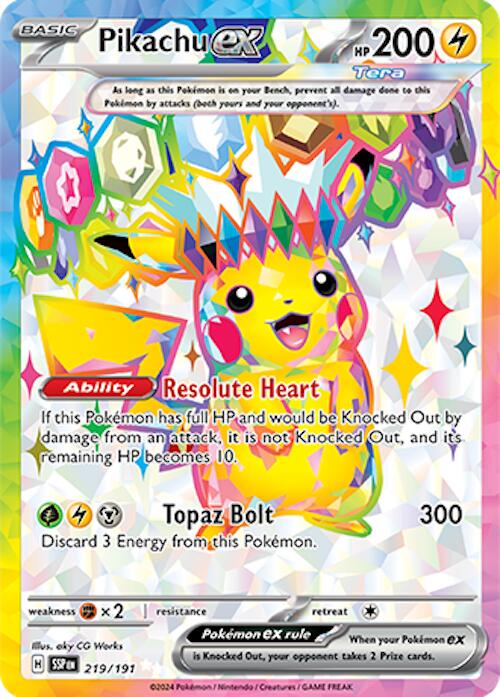 Pikachu ex (219/191) [Scarlet & Violet: Surging Sparks] | Eastridge Sports Cards & Games