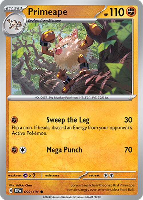 Primeape (099/191) [Scarlet & Violet: Surging Sparks] | Eastridge Sports Cards & Games