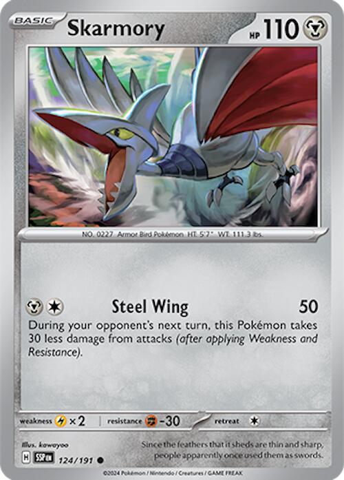 Skarmory (124/191) [Scarlet & Violet: Surging Sparks] | Eastridge Sports Cards & Games