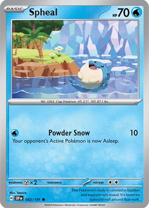 Spheal (043/191) [Scarlet & Violet: Surging Sparks] | Eastridge Sports Cards & Games