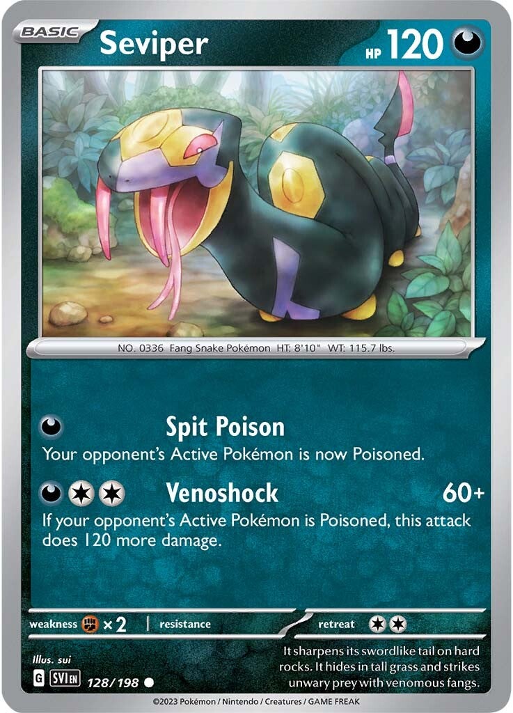 Seviper (128/198) [Scarlet & Violet: Base Set] | Eastridge Sports Cards & Games