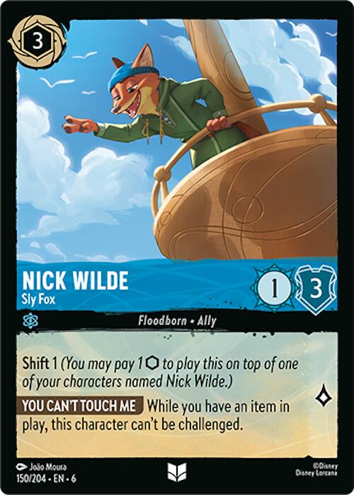 Nick Wilde - Sly Fox (150/204) [Azurite Sea] | Eastridge Sports Cards & Games