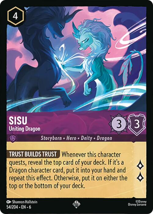 Sisu - Uniting Dragon (54/204) [Azurite Sea] | Eastridge Sports Cards & Games