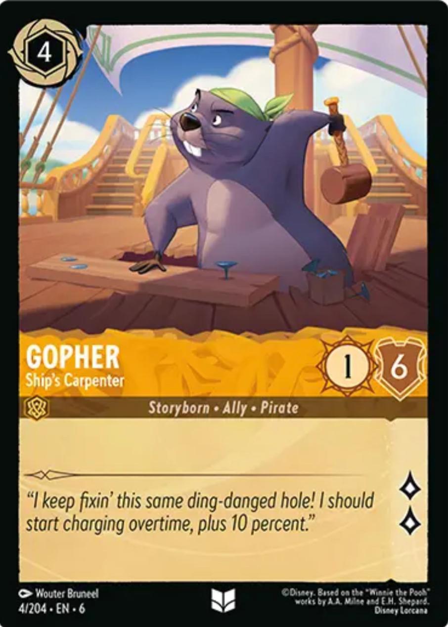 Gopher - Ship's Carpenter (4/204) [Azurite Sea] | Eastridge Sports Cards & Games