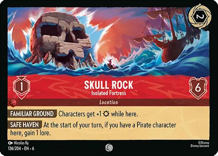 Skull Rock - Isolated Fortress (136/204) [Azurite Sea] | Eastridge Sports Cards & Games