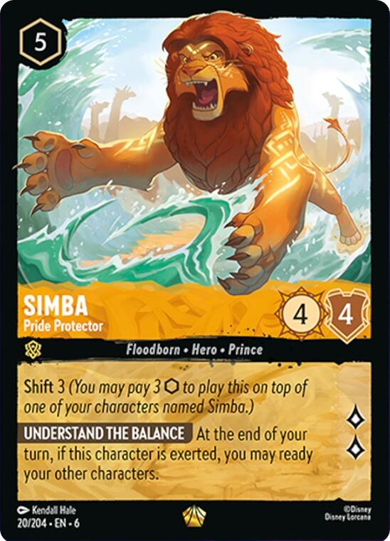 Simba - Pride Protector (20/204) [Azurite Sea] | Eastridge Sports Cards & Games