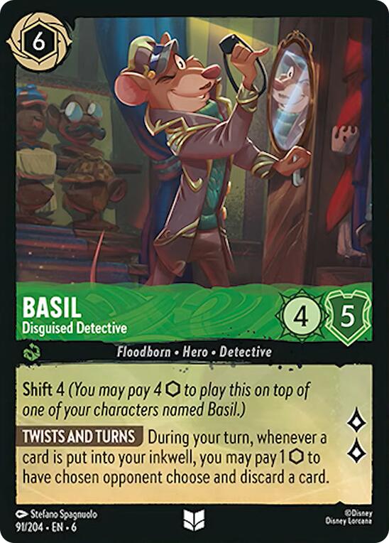 Basil - Disguised Detective (91/204) [Azurite Sea] | Eastridge Sports Cards & Games