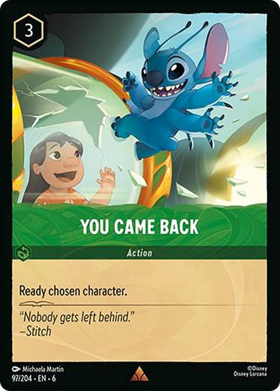 You Came Back (97/204) [Azurite Sea] | Eastridge Sports Cards & Games