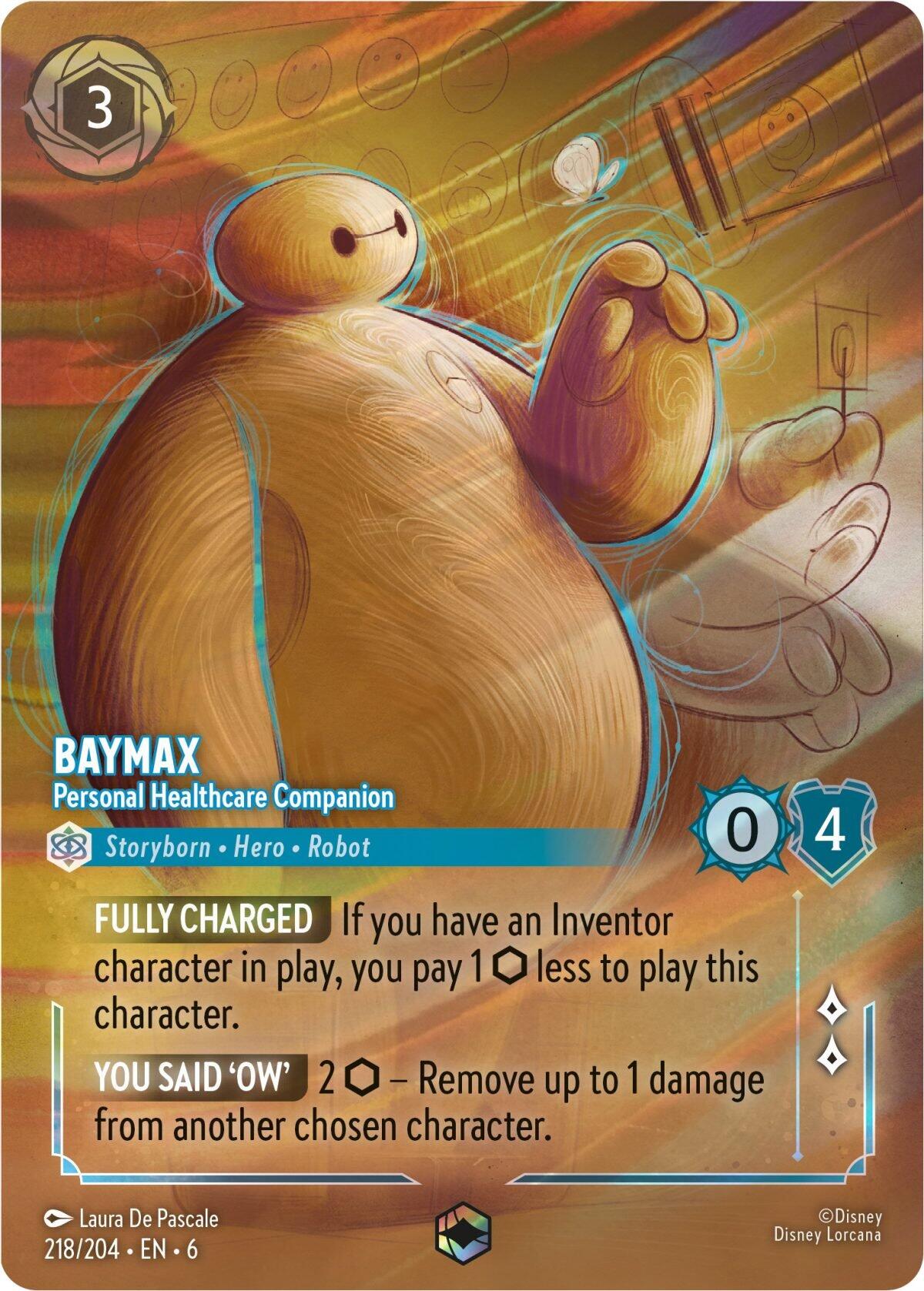 Baymax - Personal Healthcare Companion (Enchanted) (218/204) [Azurite Sea] | Eastridge Sports Cards & Games