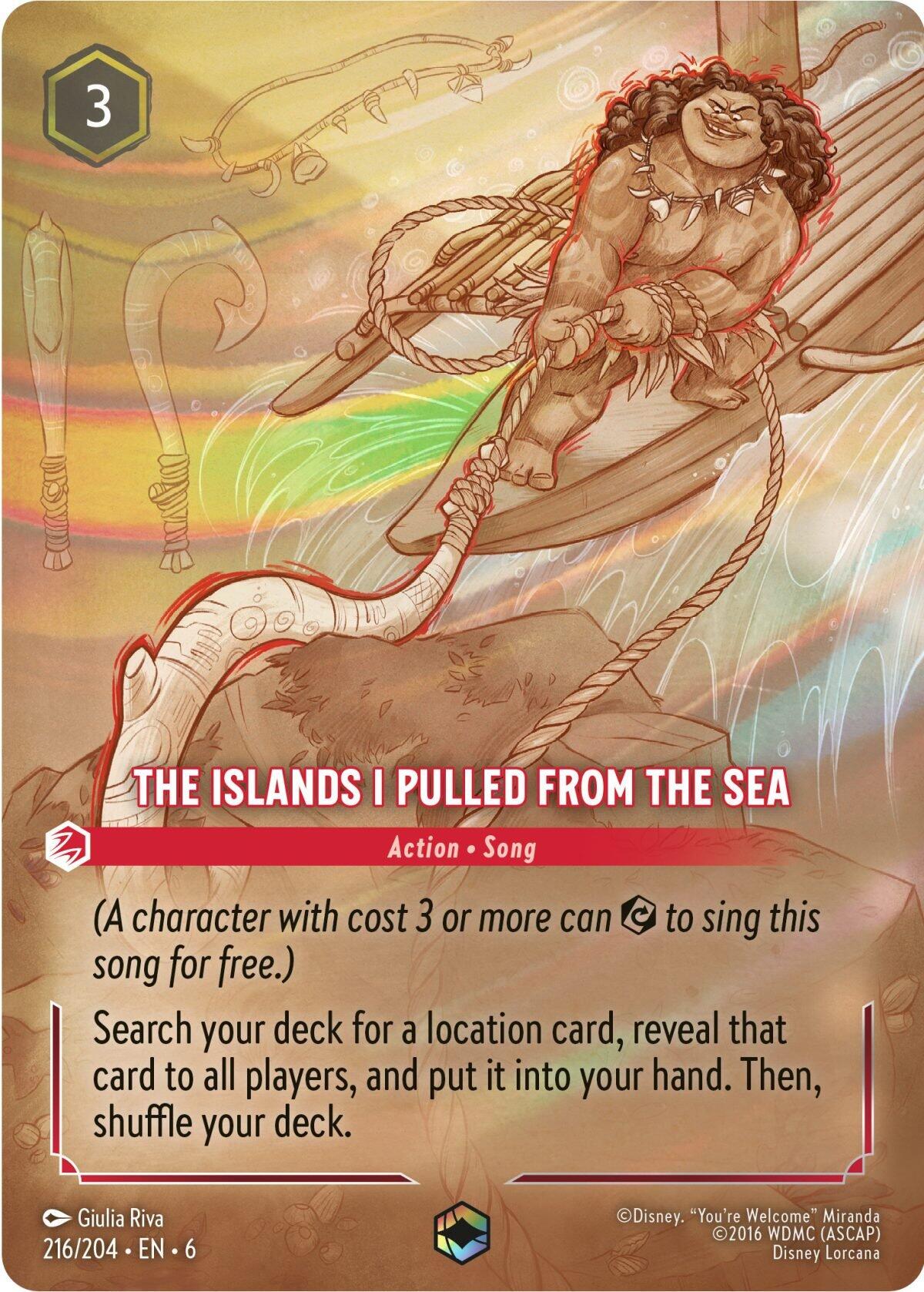 The Islands I Pulled From The Sea (Enchanted) (216/204) [Azurite Sea] | Eastridge Sports Cards & Games