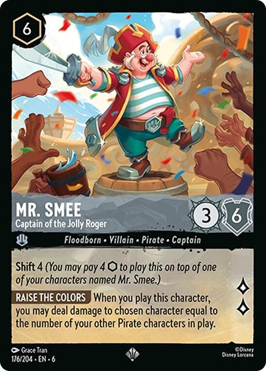 Mr. Smee - Captain of the Jolly Roger (176/204) [Azurite Sea] | Eastridge Sports Cards & Games