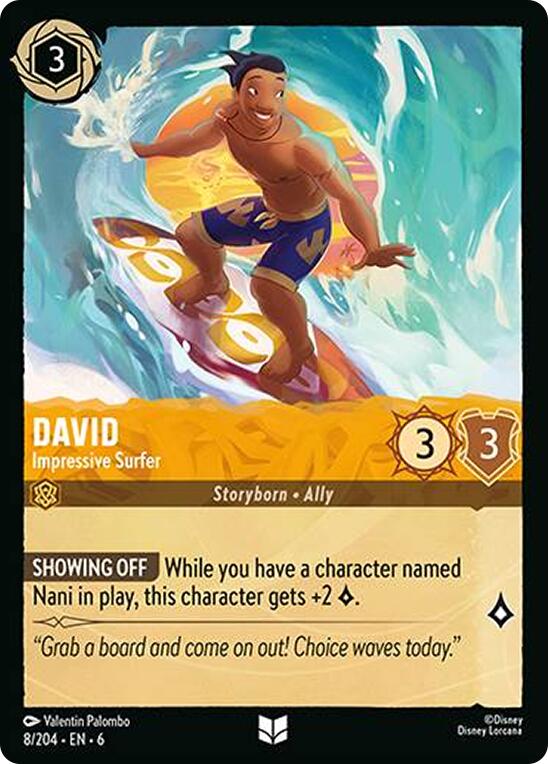 David - Impressive Surfer (8/204) [Azurite Sea] | Eastridge Sports Cards & Games