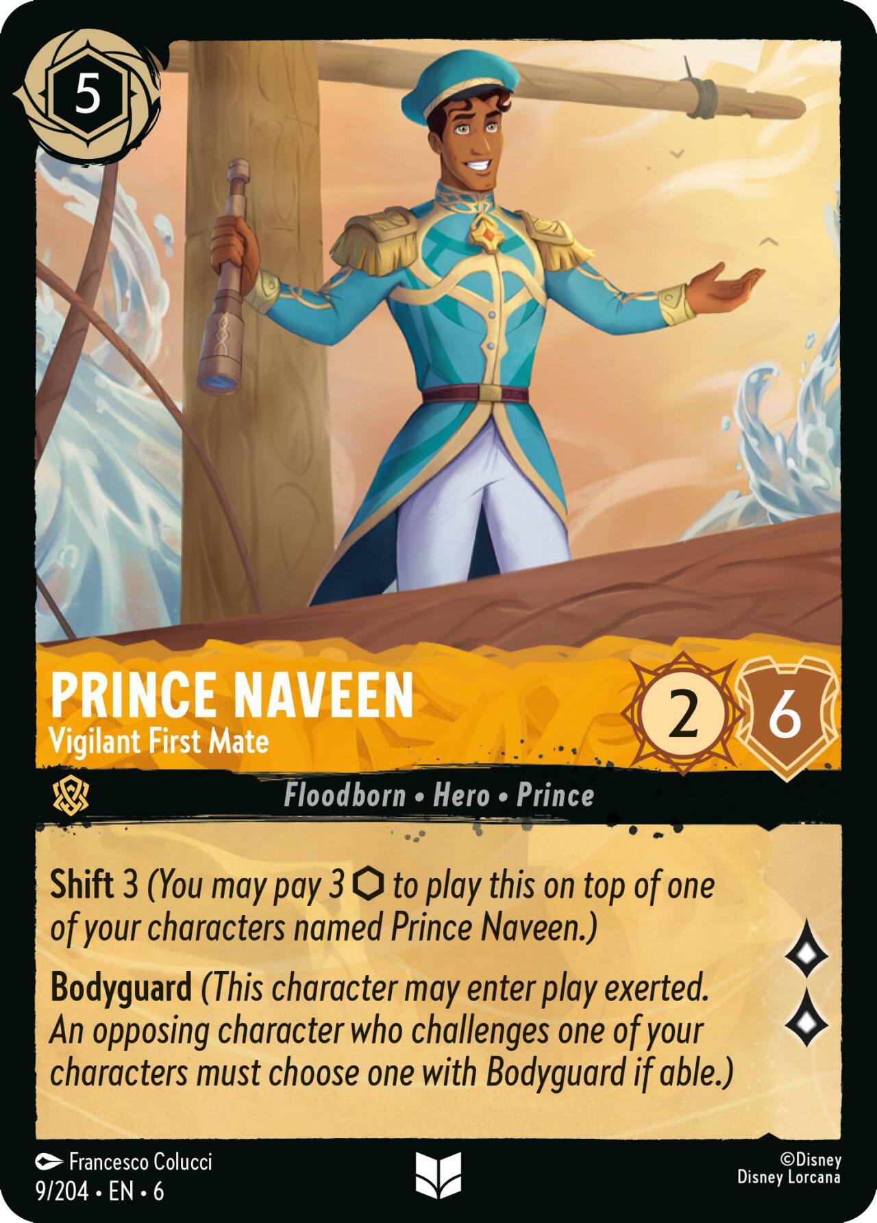 Prince Naveen - Vigilant First Mate (9/204) [Azurite Sea] | Eastridge Sports Cards & Games