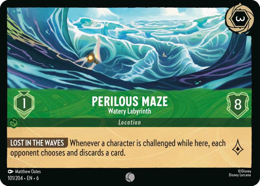 Perilous Maze - Watery Labyrinth (101/204) [Azurite Sea] | Eastridge Sports Cards & Games