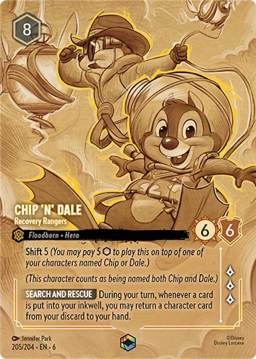 Chip 'n' Dale - Recovery Rangers (Enchanted) (205/204) [Azurite Sea] | Eastridge Sports Cards & Games