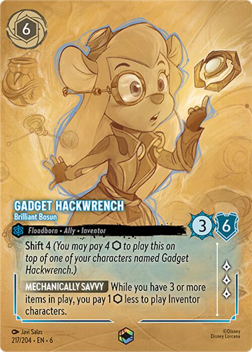 Gadget Hackwrench - Brilliant Bosun (Enchanted) (217/204) [Azurite Sea] | Eastridge Sports Cards & Games