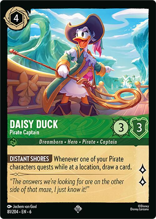 Daisy Duck - Pirate Captain (81/204) [Azurite Sea] | Eastridge Sports Cards & Games