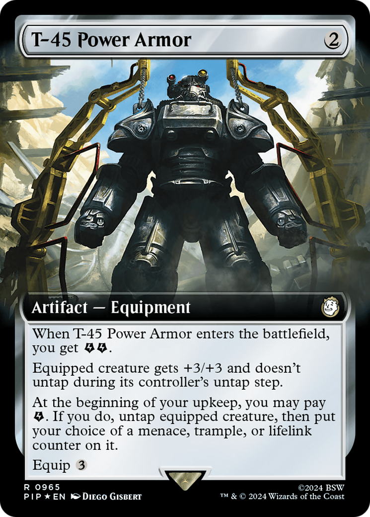 T-45 Power Armor (Extended Art) (Surge Foil) [Fallout] | Eastridge Sports Cards & Games