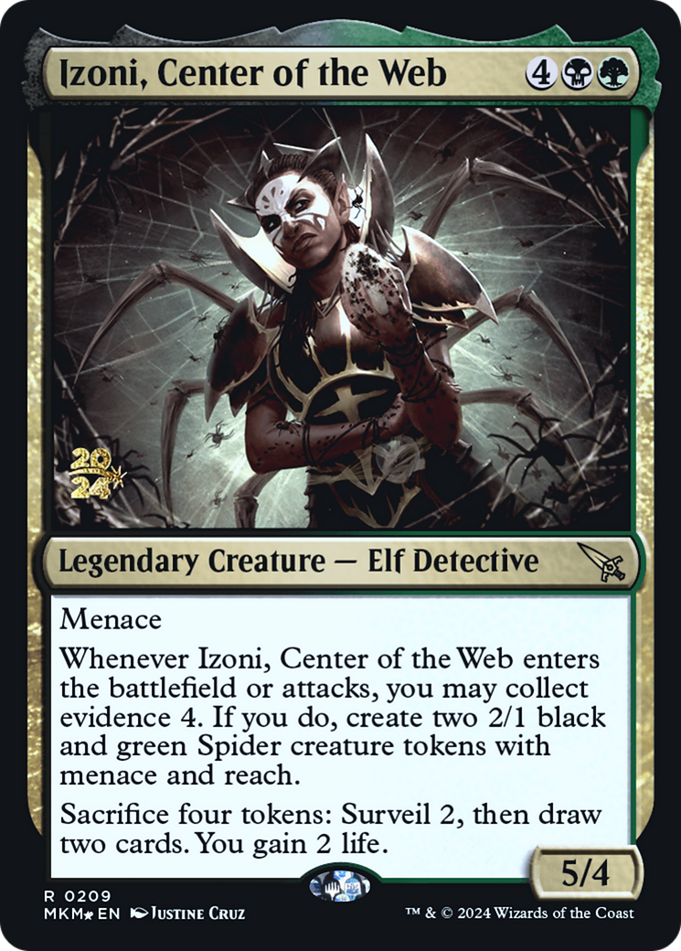 Izoni, Center of the Web [Murders at Karlov Manor Prerelease Promos] | Eastridge Sports Cards & Games