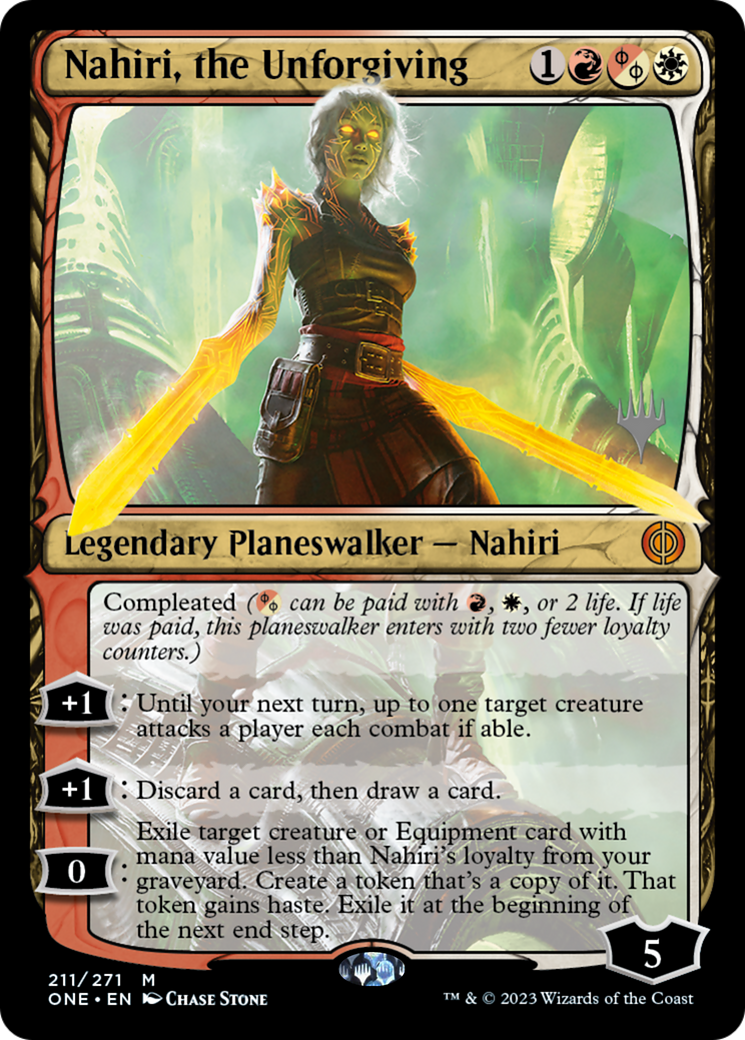 Nahiri, the Unforgiving (Promo Pack) [Phyrexia: All Will Be One Promos] | Eastridge Sports Cards & Games