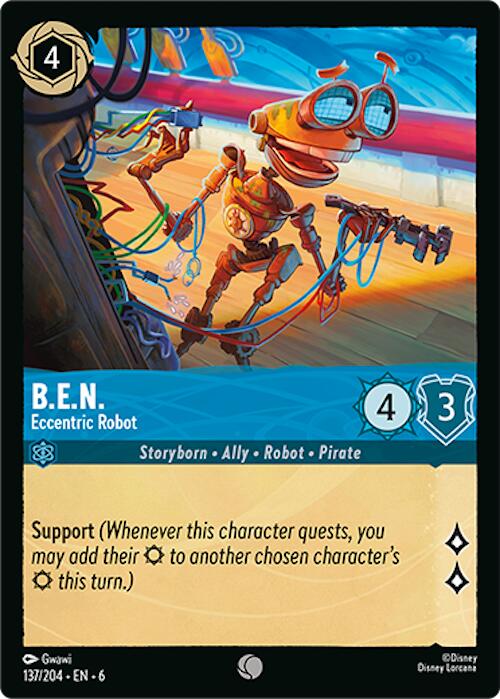 B.E.N. - Eccentric Robot (137/204) [Azurite Sea] | Eastridge Sports Cards & Games