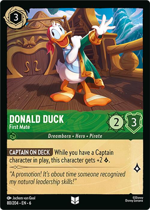 Donald Duck - First Mate (80/204) [Azurite Sea] | Eastridge Sports Cards & Games