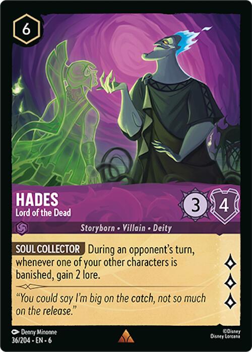 Hades - Lord of the Dead (36/204) [Azurite Sea] | Eastridge Sports Cards & Games