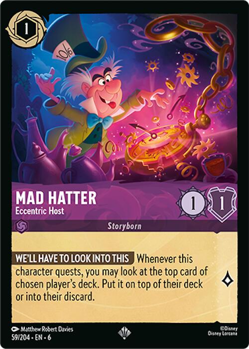 Mad Hatter - Eccentric Host (59/204) [Azurite Sea] | Eastridge Sports Cards & Games