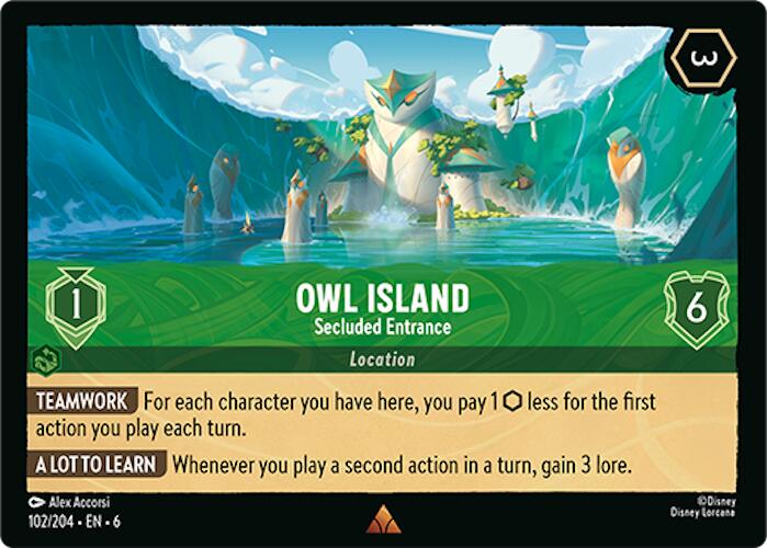 Owl Island - Secluded Entrance (102/204) [Azurite Sea] | Eastridge Sports Cards & Games