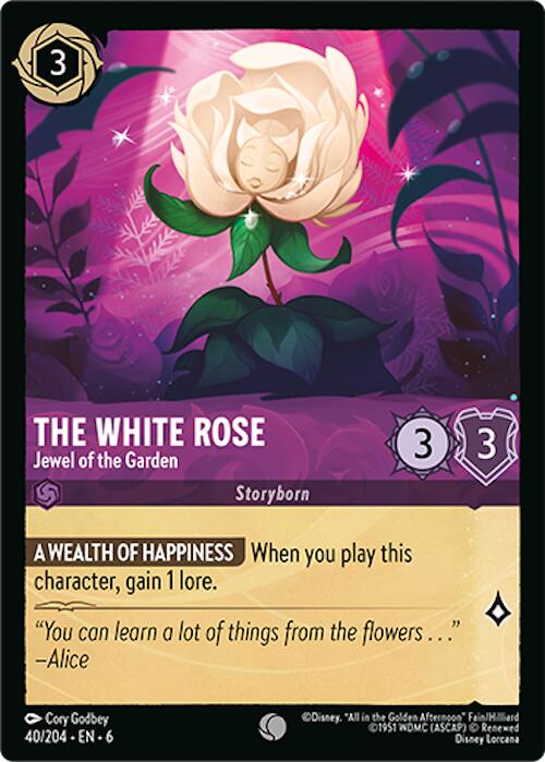 The White Rose - Jewel of the Garden (40/204) [Azurite Sea] | Eastridge Sports Cards & Games