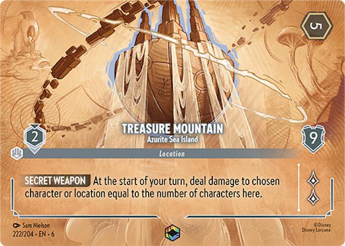 Treasure Mountain - Azurite Sea Island (Enchanted) (222/204) [Azurite Sea] | Eastridge Sports Cards & Games