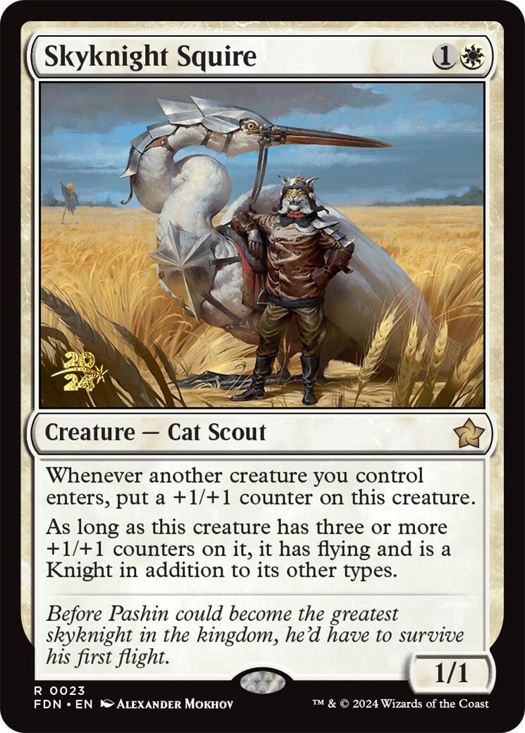 Skyknight Squire [Foundations Prerelease Promos] | Eastridge Sports Cards & Games