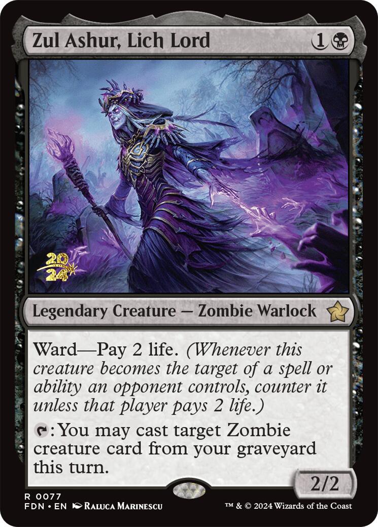 Zul Ashur, Lich Lord [Foundations Prerelease Promos] | Eastridge Sports Cards & Games