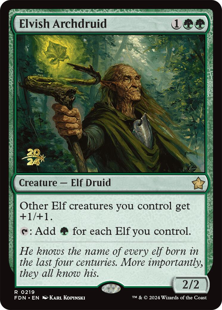 Elvish Archdruid [Foundations Prerelease Promos] | Eastridge Sports Cards & Games