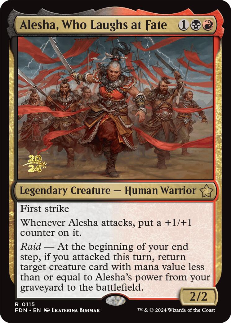 Alesha, Who Laughs at Fate [Foundations Prerelease Promos] | Eastridge Sports Cards & Games