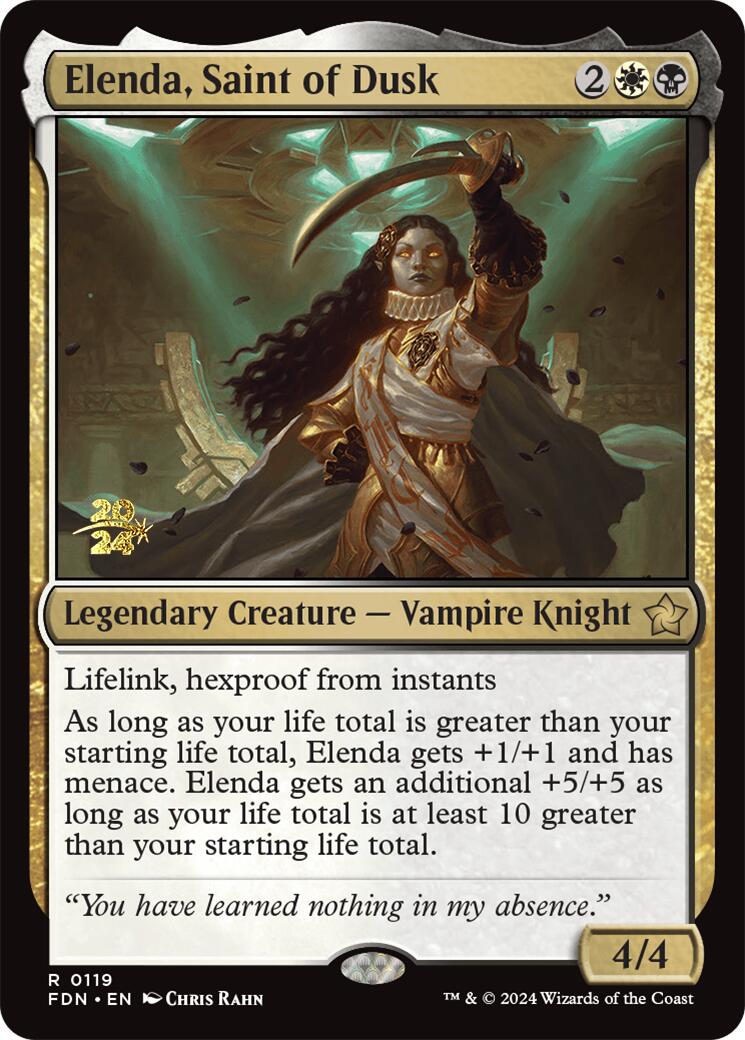 Elenda, Saint of Dusk [Foundations Prerelease Promos] | Eastridge Sports Cards & Games