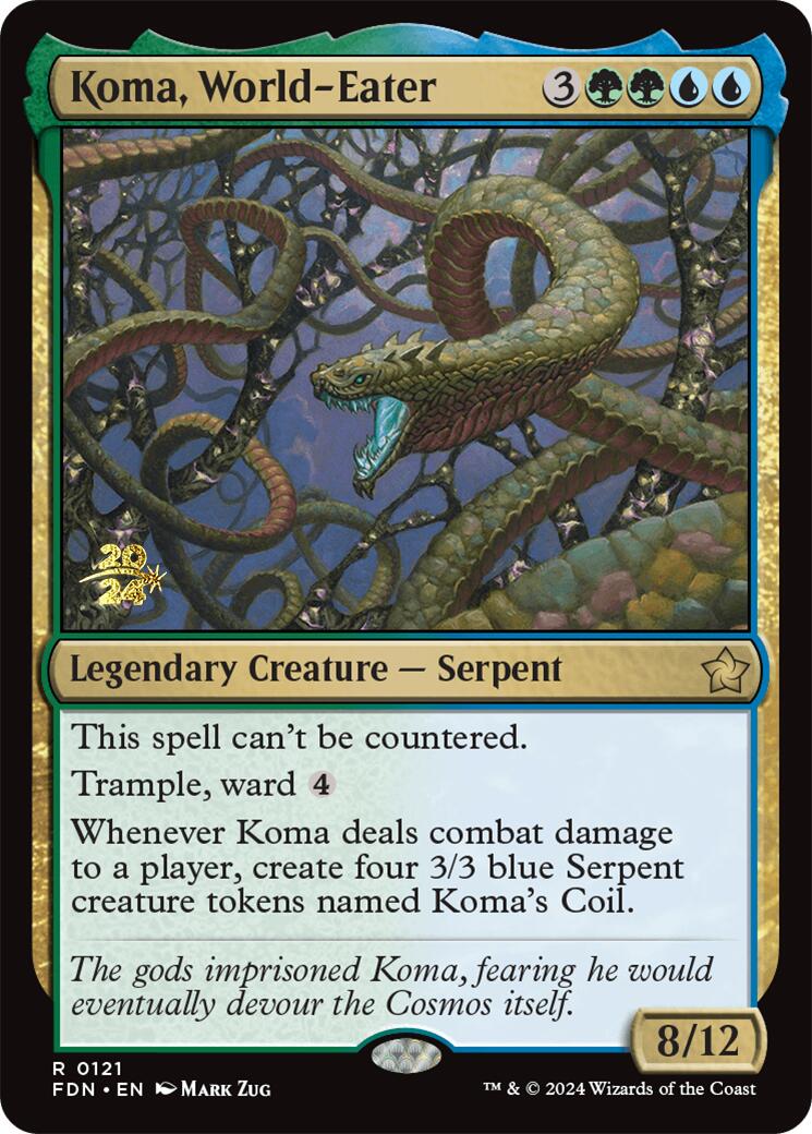 Koma, World-Eater [Foundations Prerelease Promos] | Eastridge Sports Cards & Games