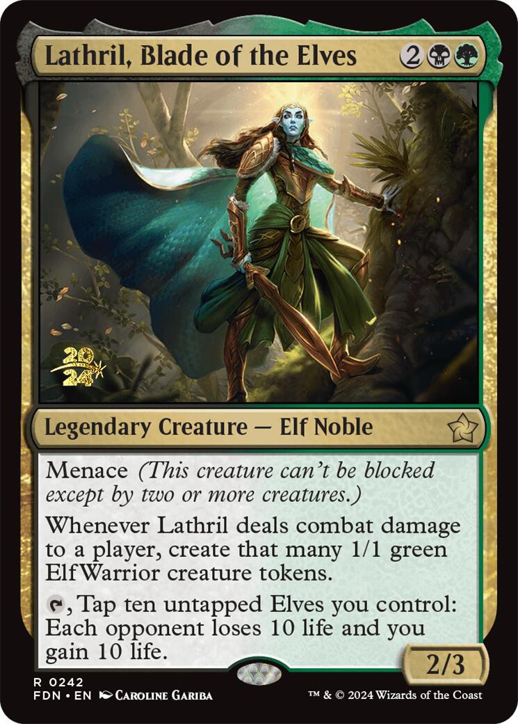 Lathril, Blade of the Elves [Foundations Prerelease Promos] | Eastridge Sports Cards & Games